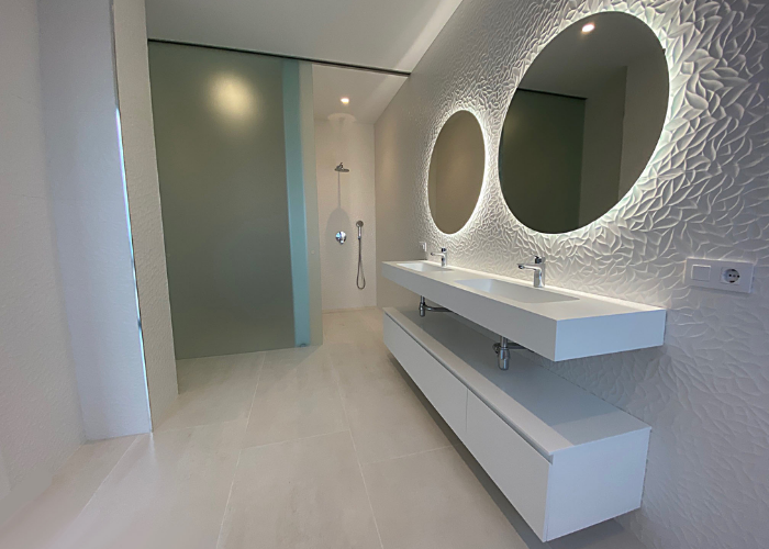 Nouvelle salle d'eau Salle de bains Salle de bain Salle de bain moderne douches Rénovation de salle de bain Aylin aménagement Aménagement Entreprise d'aménagement