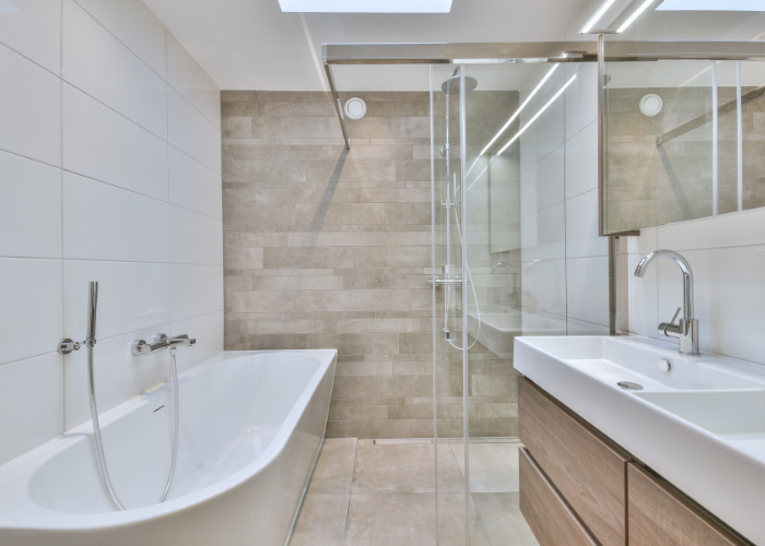 Nouvelle salle d'eau Salle de bains Salle de bain Salle de bain moderne douches Rénovation de salle de bain Aylin aménagement Aménagement Entreprise d'aménagement