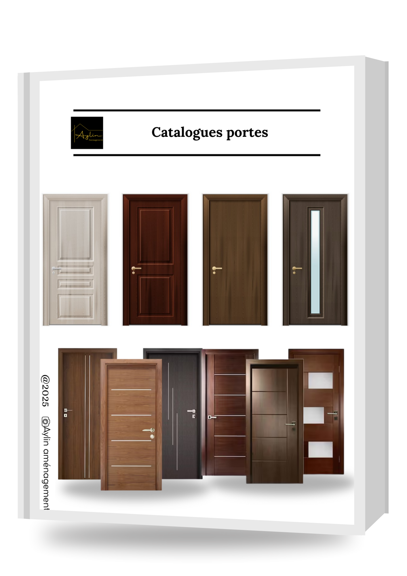 Fabrication de portes modernes Maroc par Aylin aménagement, travaux de rénovation